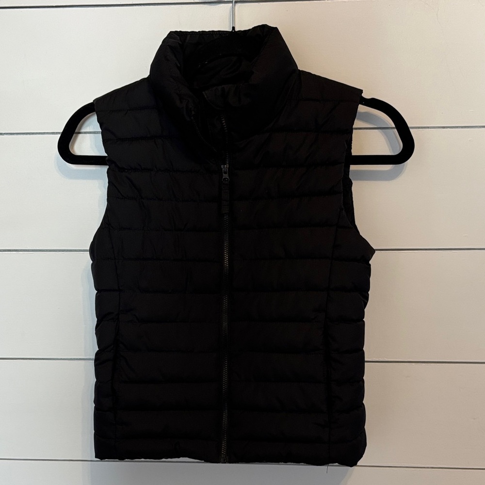 Girls Black Puffer Vest
